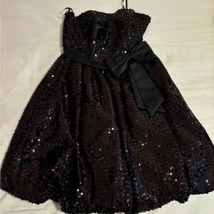 Black Sequin Dress, Size S